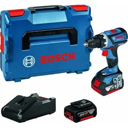 Bosch GSR bore-/skruemaskine 18V-60 C 18 V 2 x batteri 5 Ah (06019G110D)