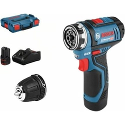 Bosch GSR-porakone/väännin 12V-35 FC 12 V 2 x akku 3 Ah (06019H3001)