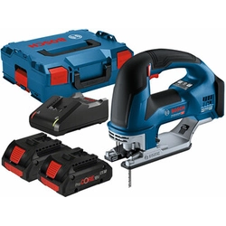 Bosch GST 18V-155 BC akkus dekopírfűrész 18 V | 135 mm | Szénkefementes | 2 x 4 Ah akku + töltő | L-Boxx-ban