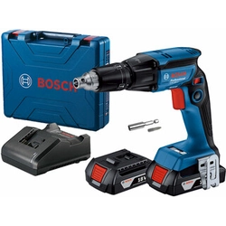 Bosch GTB 185-LI akkus csavarbehajtó mélységütközővel 18 V | Szénkefementes | 2 x 2 Ah akku + töltő | Kofferben