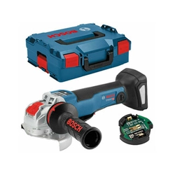 Bosch GWX 18V-10 PSC akkus sarokcsiszoló 18 V | 125 mm | 4500 - 9000 RPM | Szénkefementes | Akku és töltő nélkül | L-Boxx-ban