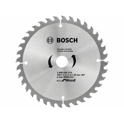 Bosch ripzāģa asmens 160 x 20 mm | zobu skaits: 36 db | griešanas platums: 2,2 mm