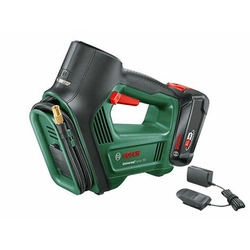 Bosch Universal Pump 18V akumulatora sūknis 18 V | 30 l/min | 0 - 10,3 bārs | Oglekļa suka | 1 x 2 Ah akumulators + lādētājs | Kartona kastē