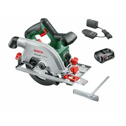 Bosch UniversalCirc 18V-53 accu-cirkelzaag 18 V | Cirkelzaagblad 160 mm x 20 mm | Snijden max. 53 mm | Koolborstel | 1 x 2,5 Ah-accu + lader | In een kartonnen doos