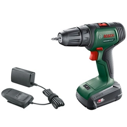 Bosch UniversalDrill 18V-EC akkuporakone, jossa istukka 18 V | 60 Nm | Hiiliharja | 1 x 2 Ah akku + laturi | Matkalaukussa