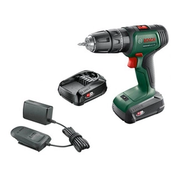 Bosch UniversalImpact 18V-EC akumulátorová příklepová vrtačka 18 V | 60 Nm | 1,5 - 13 mm | Uhlíkový kartáč | 2 x 2 Ah baterie + nabíječka | V kufru