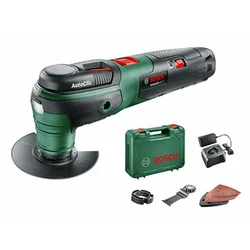 Bosch UniversalMulti 12 Akku-Multifunktionsmaschine vibrierend 12 V | 10000 - 20000 1/min | 2,8 ° | Kohlebürste | 1 x 2 Ah Akku + Ladegerät | In einem Koffer