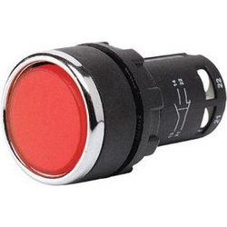 Botão de controle monobloco Emas vermelho 1R (T0-MB200DK)