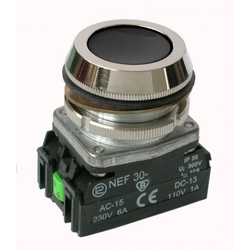 Botão de segurança Promet NEF30 preto - W0-NEF30-K XY S