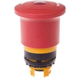 Botão Eaton Safety acionado em vermelho por rotação iluminado (121460)