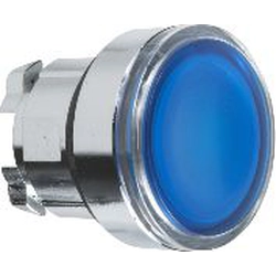 Botão Schneider Electric Blue com luz de fundo e retorno automático (ZB4BW363)