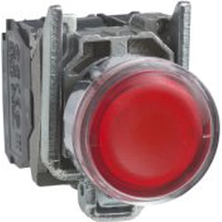 Botón de control Schneider Electric 22mm rojo con retroiluminación 1Z 1R (XB4BW34M5)