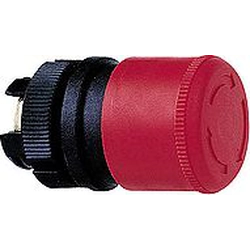 Botón de seguridad Schneider Electric accionado rojo por rotación sin retroiluminación (ZA2BS834)