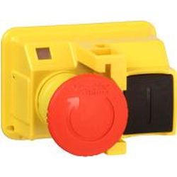 Botón de seguridad Schneider Electric para cajas rojas girando (GV2K031)