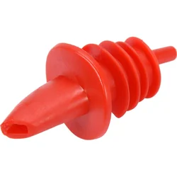 BOUCHON PLASTIQUE ROUGE AVEC TUBE