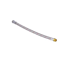 Braided hose 10bar,L=50 cm,1/2" internal thread / external thread stainless steel