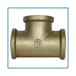 Brass tee, d, 1''1 / 4, inside-inside