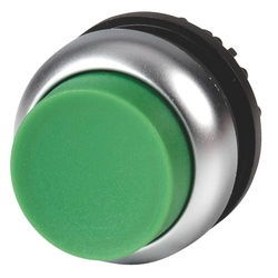 Braukt M22-DH-G zaļa uzlīmējama poga ar atsperi