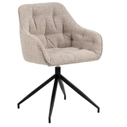 Brooke swivel chair, beige Monza