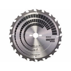 Brzeszczot piły tarczowej Bosch 300 x 30 mm | liczba zębów: 20 db | szerokość cięcia: 2,8 mm