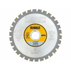 Brzeszczot piły tarczowej DeWalt 140 x 20 mm | liczba zębów: 30 db | szerokość cięcia: 1,49 mm