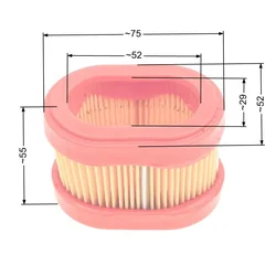 B&S gaisa filtrs 3 - 4Hp ovāls poz. vārpstas apakšējais vārsts 8R04-67