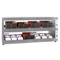 Burger warmer | warming display | two shelves | 2,8 kW | 1800x600x900 mm | RQBINPP180