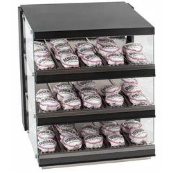 Burgerwarmer | verwarmingsdisplay | drie planken | 1,74 kW | 800x739x952 mm | RQBIN803