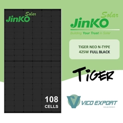 Jinko Solar JKM425N-54HL4R-B Ntype // Jinko Solar 425W Solar Panel N-type FULL BLACK