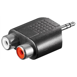 Goobay RCA adapter.AUX jack 3.5 mm male to 2 stereo female 11604