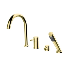 Besco Illusion bathtub faucet 4-otworowa gold - additional 5% DISCOUNT with code BESCO5