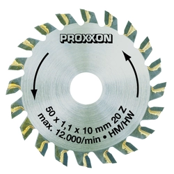 Saw blade Proxxon 50 * 10 * 1.1mm 20T 28017