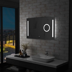 Lumarko Bathroom mirror with LED and a touch sensor, 100x60 cm