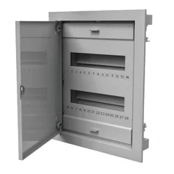 Modular switchgear 2x12 flush-mounted with metal door IP40 Pawbol C.1524