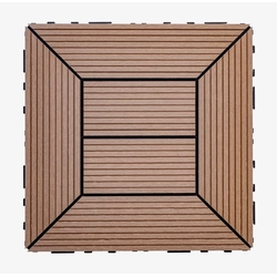 Nextwood WPC tiles 300x300x24 mm, timber color