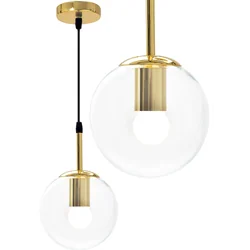 Hanging Glass Ball Ceiling Lamp APP686-1CP Gold