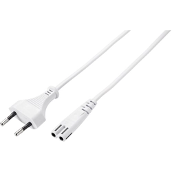 Basetech síťový kabel BT-2337944, 3.00 m, bílá