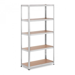 Storage rack, 5 shelves, 90x40x180cm, gray