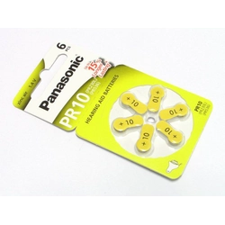 Panasonic Hearing aid battery PR10 6 pcs.