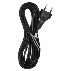 EMOS flexo cord 2x0.75 5m PVC, flat, black