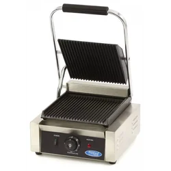 Contact grill, grooved, single grill plate 22cm 1800W Maxima 09300430