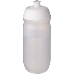 HydroFlex ™ Clear 500 ml sports bottle - White / Clear with icing effect