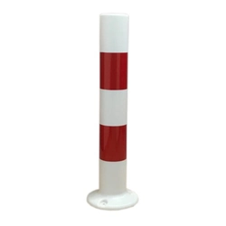 Traffic bollard U-12C PE reflective blocking on the foot 80cm