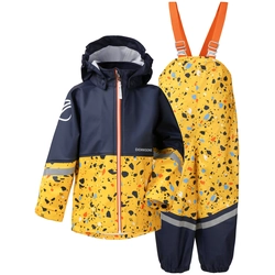 Rainwear set Didriksons Waterman Kids Set yellow / dark blue
