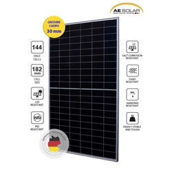 solar panel AURORA AE MD-144 550W, 30 mm frame