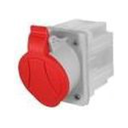 CEE socket outlet Elektromet 921851 Flush mounted (plaster) 400 V (50+60 Hz) red Red IP44 Screw less terminal