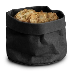 Black paper bag for bread