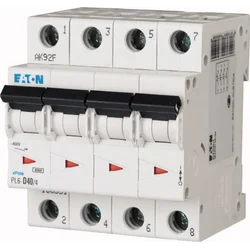 Eaton Wyłącznik nadprądowy 4P C 50A 6kA AC PL6-C50/4 166530