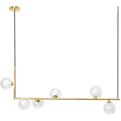 Glass Ball Pendant Lamp APP690-6CP Gold