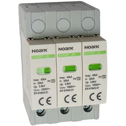 Noark 112894 DC Surge Arrester Ex9UEP 1200V 3P T2 Class C